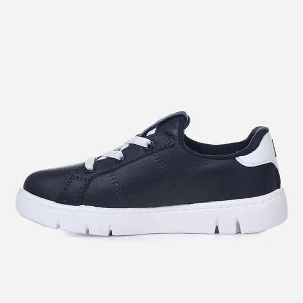 Fila Court Flex Kd Girl's Lifestyle Shoes - Navy/White,NZ 513-68254